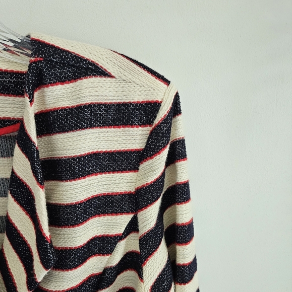 Cabi navy stripe red trim nautical blazer 5094 - Picture 4 of 6